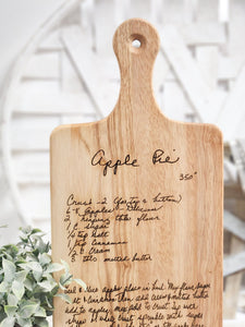 Custom Recipe Cutting Board