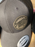 Overtime Hours Bullshit Pay Trucker Cap Hat with Leather Patch