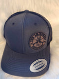 Trucker Hat with leather patch 2nd Amendment