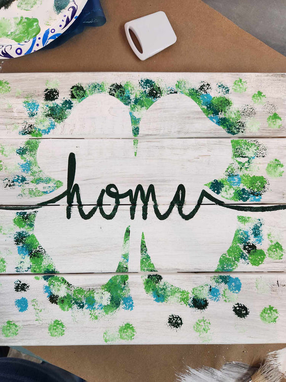 4 Leaf Clover Wood Sign Paint and Sip March 13th 5:00 PM