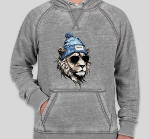 Lion with Detroit Beanie Hoodie