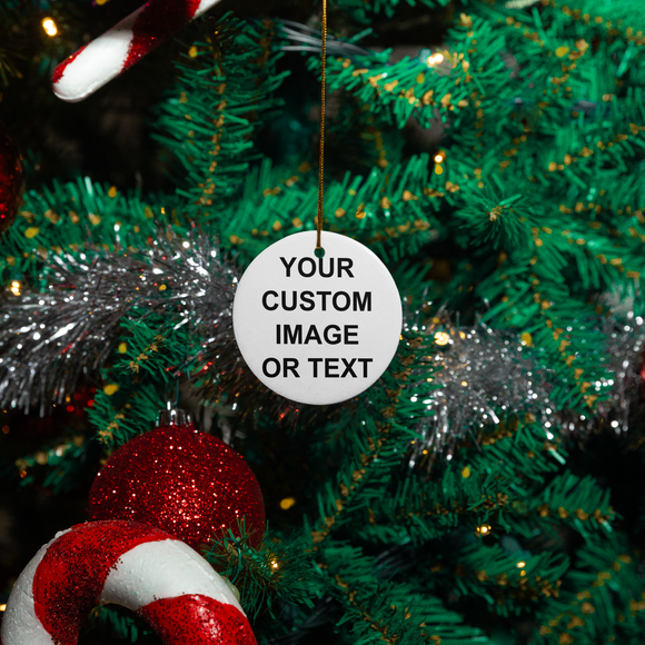 Ornament with your custom image or text