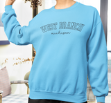 Turquoise crew neck sweatshirt