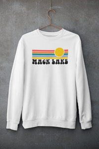 Mack Lake Sunset Crew Neck Sweatshirt