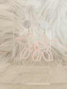 Balloon Dog Laser Cut Acrylic Handmade Earring Studs