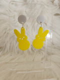 Easter Bunny Laser Cut Acrylic Handmade Earring Studs