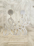 Balloon Dog Laser Cut Acrylic Handmade Earring Studs