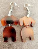 Dachshund Dangle Earrings Laser Cut Acrylic Handmade Earrings