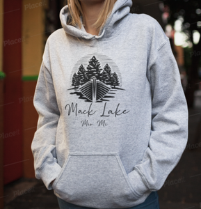 Mack Lake Canoe Hoodie