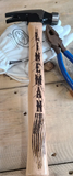 21 0z Framing Hammer Engraved for a Lineman