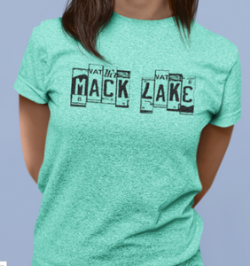 Mack Lake License Plate T-shirt