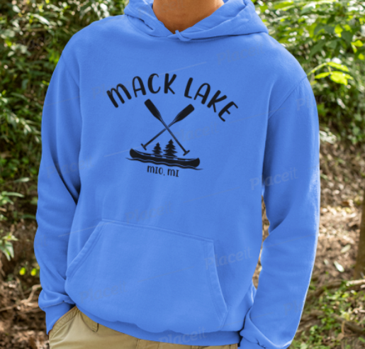 Mack Lake Crossed Oars Hoodie