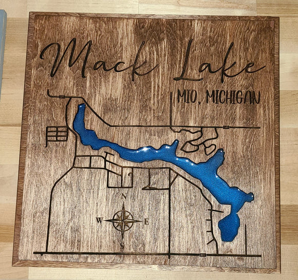 Mack Lake Map