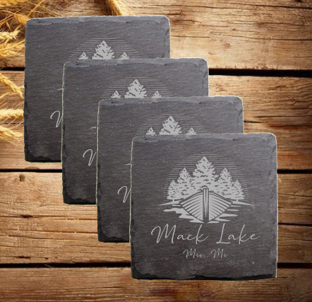 Mack Lake Canoe Coasters