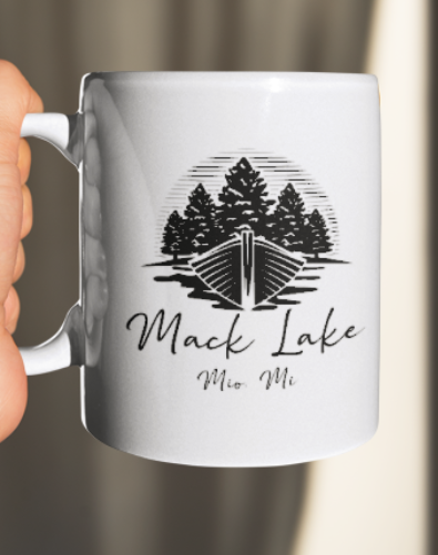 Mack Lake Canoe Coffee Mug